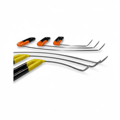 Close-up of the dual-curved tips on the Shanghai Edition rods