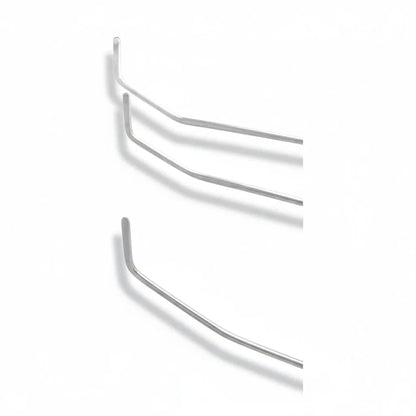 Close-up of the round tips on the Norvexa Edition mixed bend rods