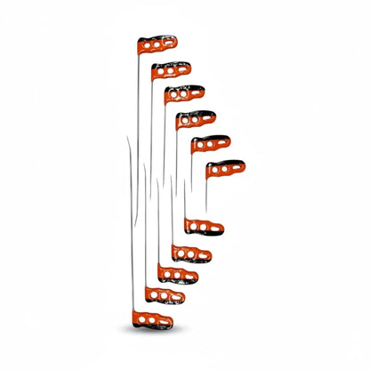 Turnhout Edition 10-piece single-bend PDR rod set by PDR INOX