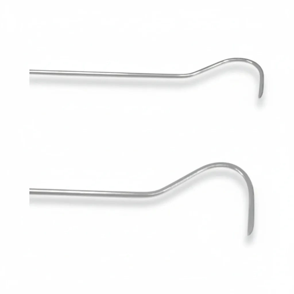 Close-up of the sharp tip on the Tynora Edition C-bend rod