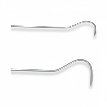 Close-up of the sharp tip on the Tynora Edition C-bend rod