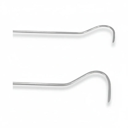 Close-up of the sharp tip on the Tynora Edition C-bend rod