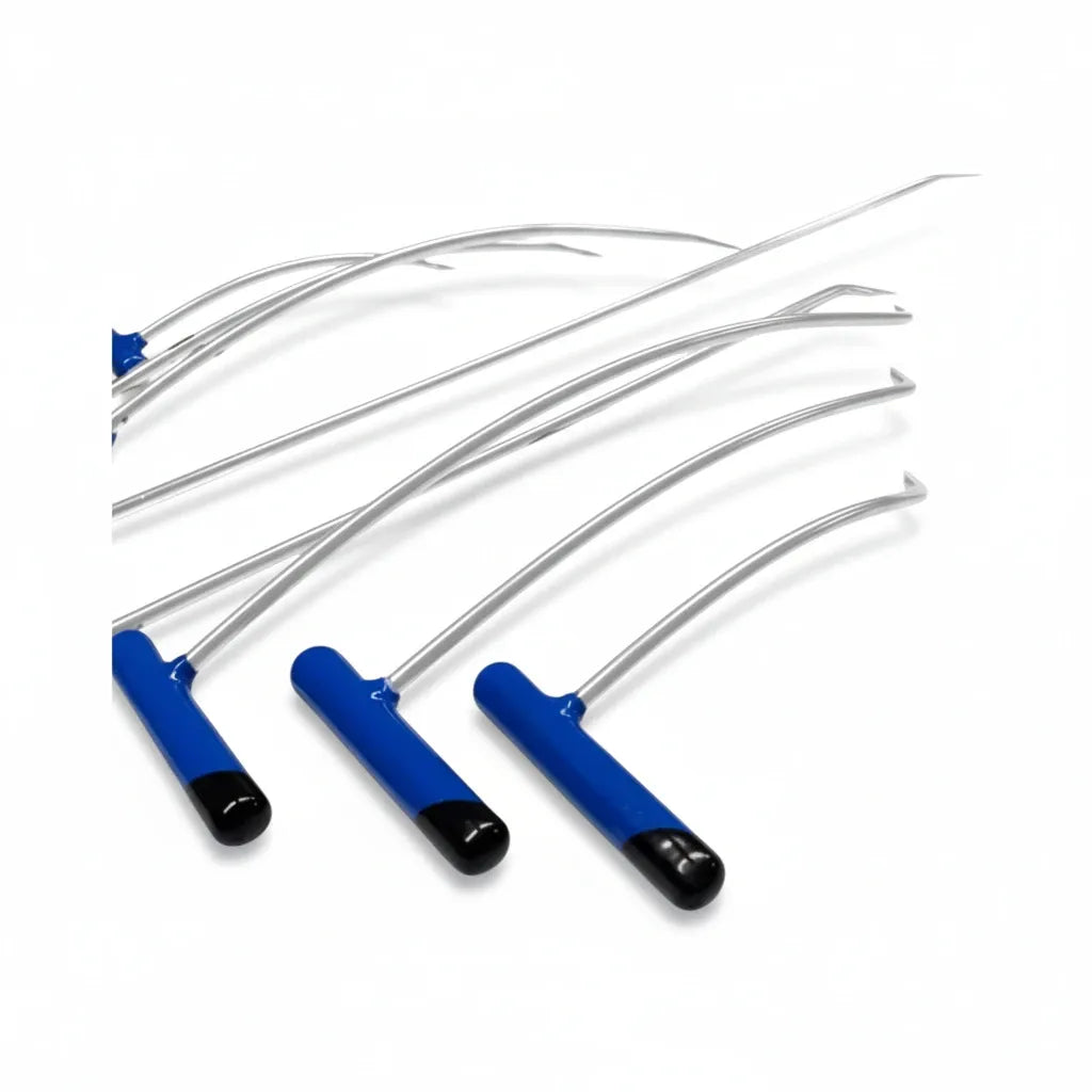 Close-up of the sharp tip on the Zanfora Edition heavy-duty rod