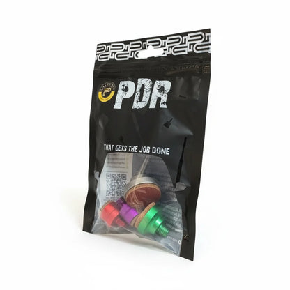 Paint-safe leather PDR tips preventing clear coat micro-scratches