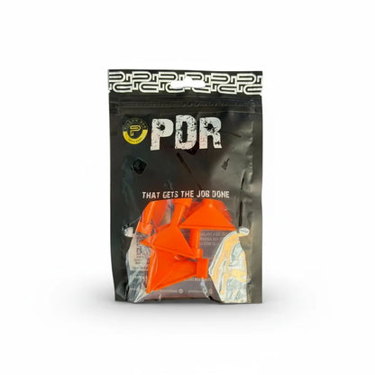 Rigid V-shape stem of the narrow crease PDR pulling tab