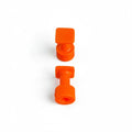 Sergio Pillon strukturierte quadratische PDR-Klebeadapter, 10 Stück (12x12mm)