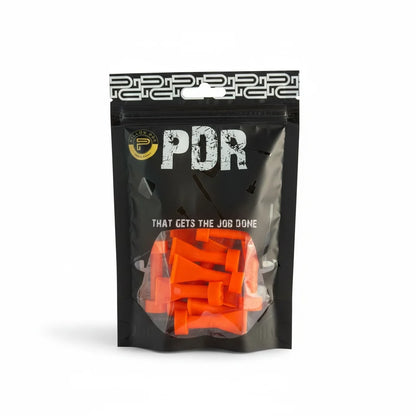 Close-up of the mini crease PDR pulling tab structure