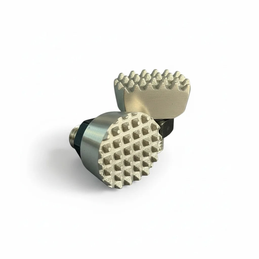 Sergio Pillon 2-piece checkered titanium alloy PDR tips by PDR INOX