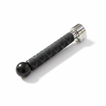 Close-up of the ergonomic design on the tactical inline sword handle