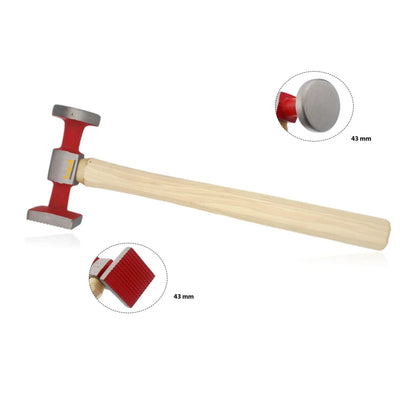 Professional Body Hammer – Smooth Round & Checkered Square Face