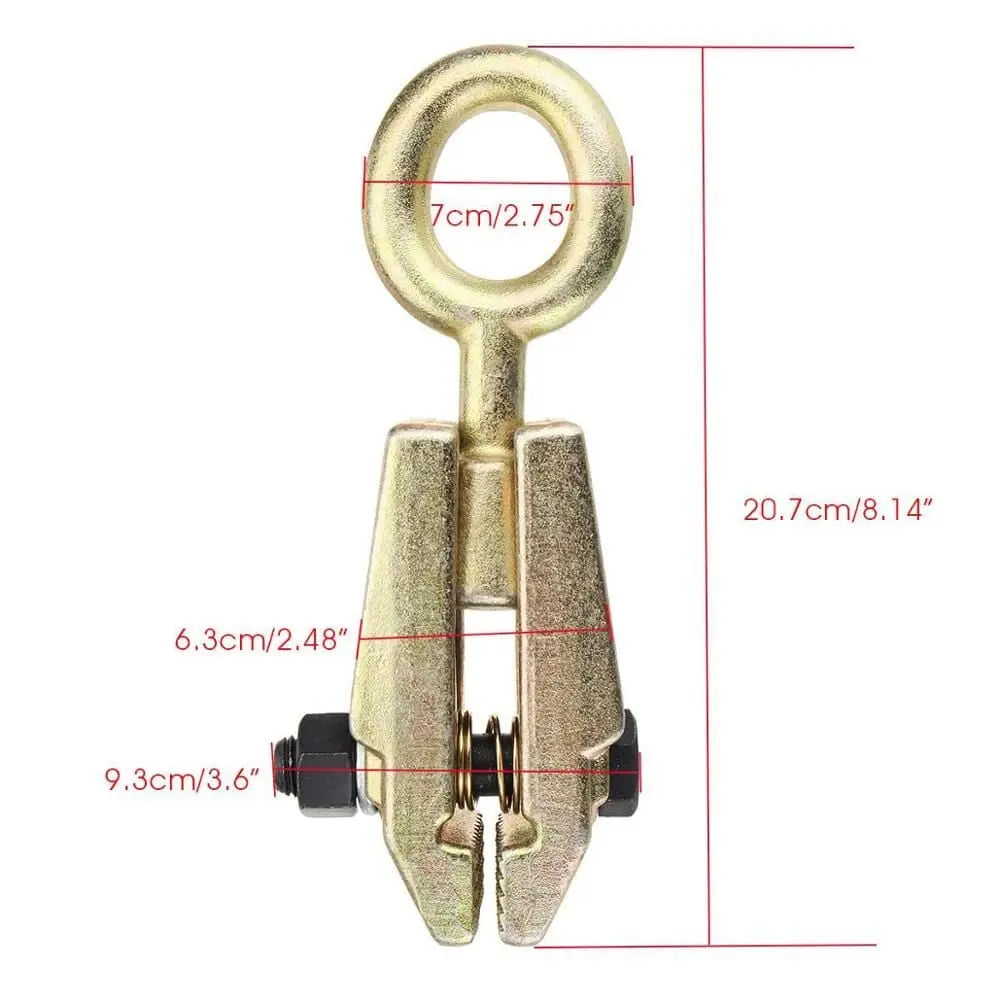 Narrow Jaw 2-Way Auto Body Pull Clamp - 5 Ton Capacity
