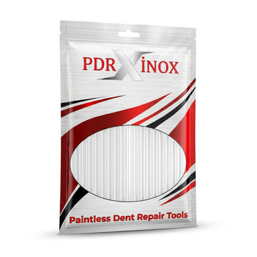 Прозрачные клеевые стержни горячего клея PDR INOX для вытягивания на клей в тёплую погоду, 20-30°C