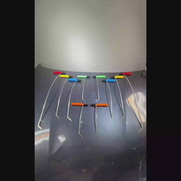 Navoris Edition 10-piece single bend PDR rod set with sharp tips