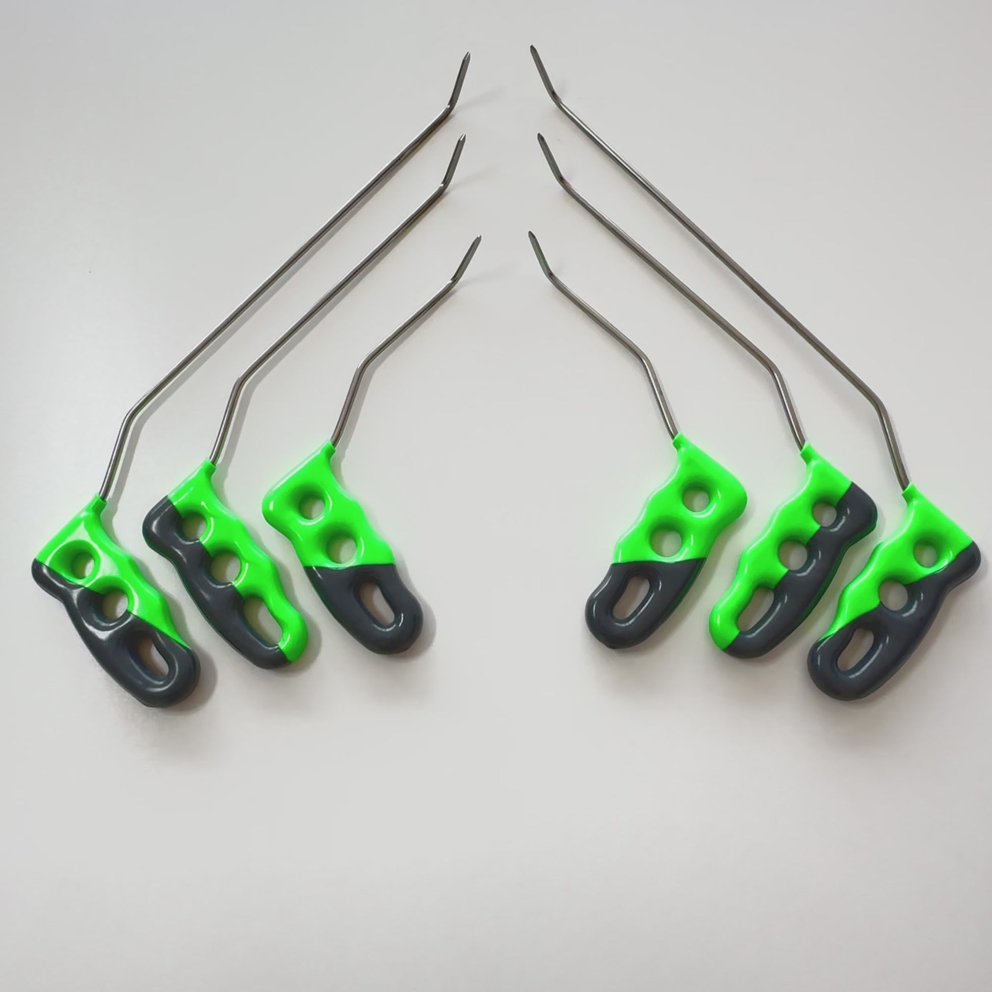 Complete 6-piece layout of the double bend PDR tool set