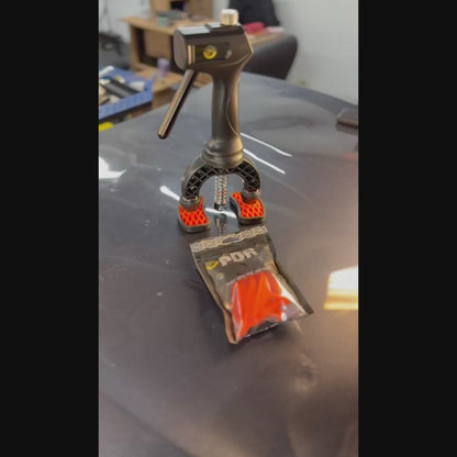 PDR INOX 7x70mm long crease tab lifting a deep panel dent