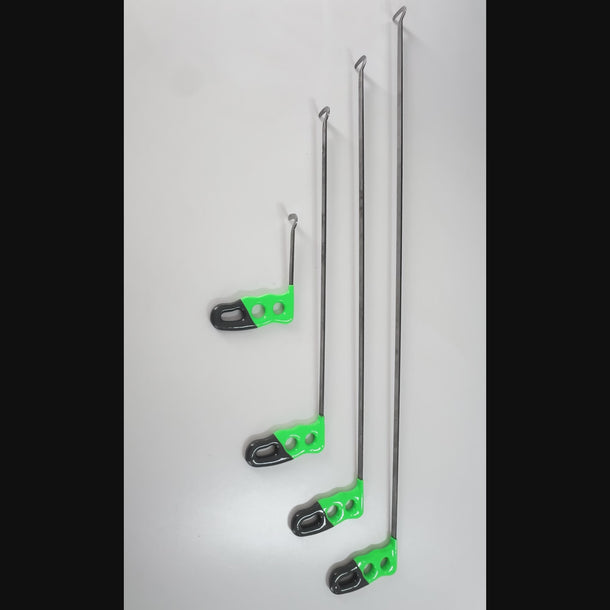 Split Edition PDR INOX 4-Piece Whale-Tail Rod Set – Question Mark Curved Tip, 35mm Head for Tight Access