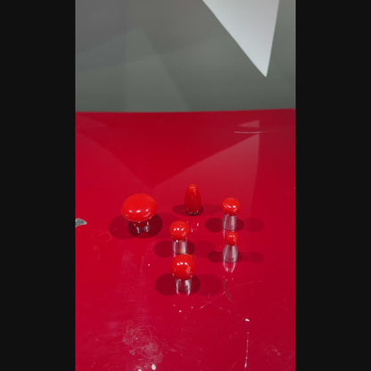 PDR INOX 6-Piece Multi-Shape Red Rubber PDR Tips Set