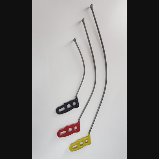 Complete 3-piece layout of the rainbow arc whale tail rods