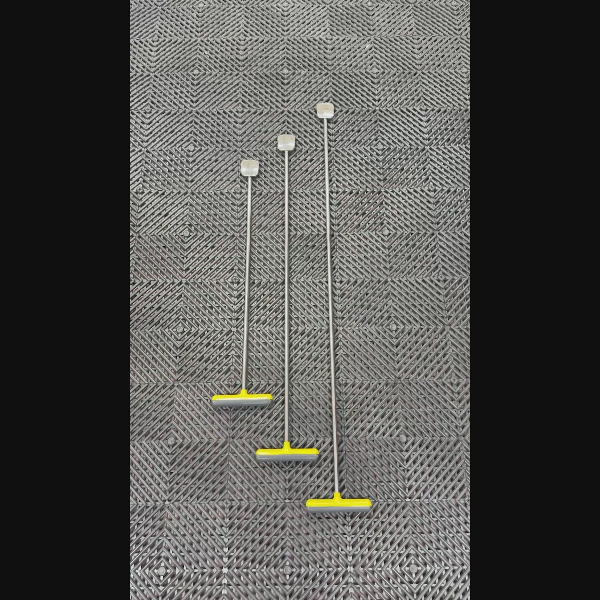 Lucca Edition 3-Piece Straight Tapered Square Head PDR Rod Set with T-Handles (10mm)