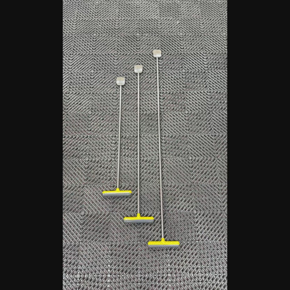 Lucca Edition 3-Piece Straight Tapered Square Head PDR Rod Set with T-Handles (10mm)