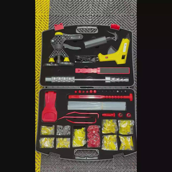 140-piece professional PDR repair kit for double-walled panels and tight access