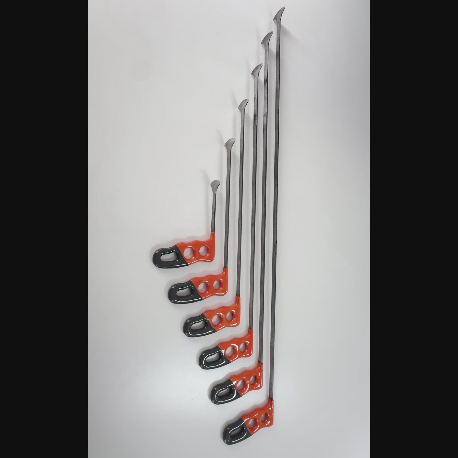 Complete 6-piece layout of the flat whale tail PDR tools