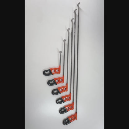 Complete 6-piece layout of the flat whale tail PDR tools