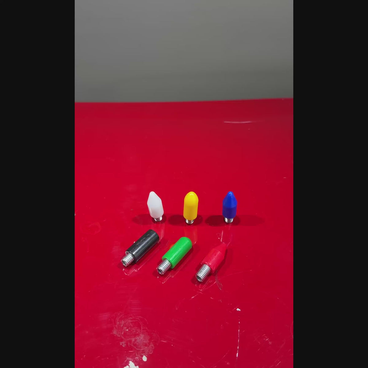 PDR INOX 6-Piece Multi-Shape Plastic PDR Tips Set (M8 Thread)
