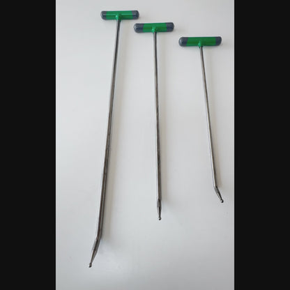 Complete 3-piece layout of the bead tip PDR tool set