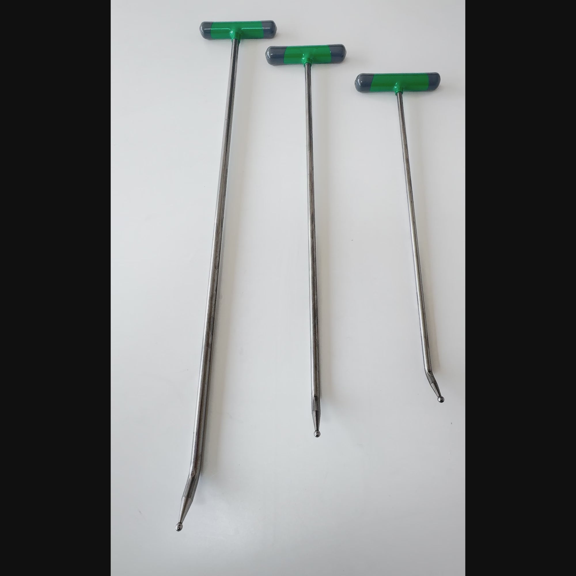 Complete 3-piece layout of the bead tip PDR tool set