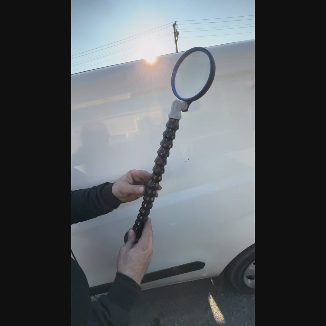Clear dent visibility through the 100mm PDR inspection lens
