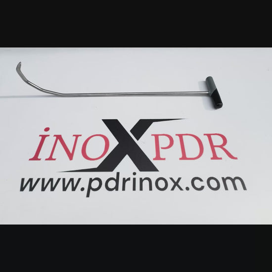Profile view of the 60cm hook-shaped PDR fender repair tool
