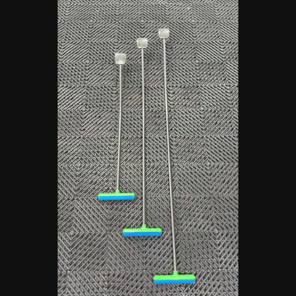 Monza Edition 3-Piece 155° Curved Textured Square Head PDR Rod Set with T-Handles (10mm)