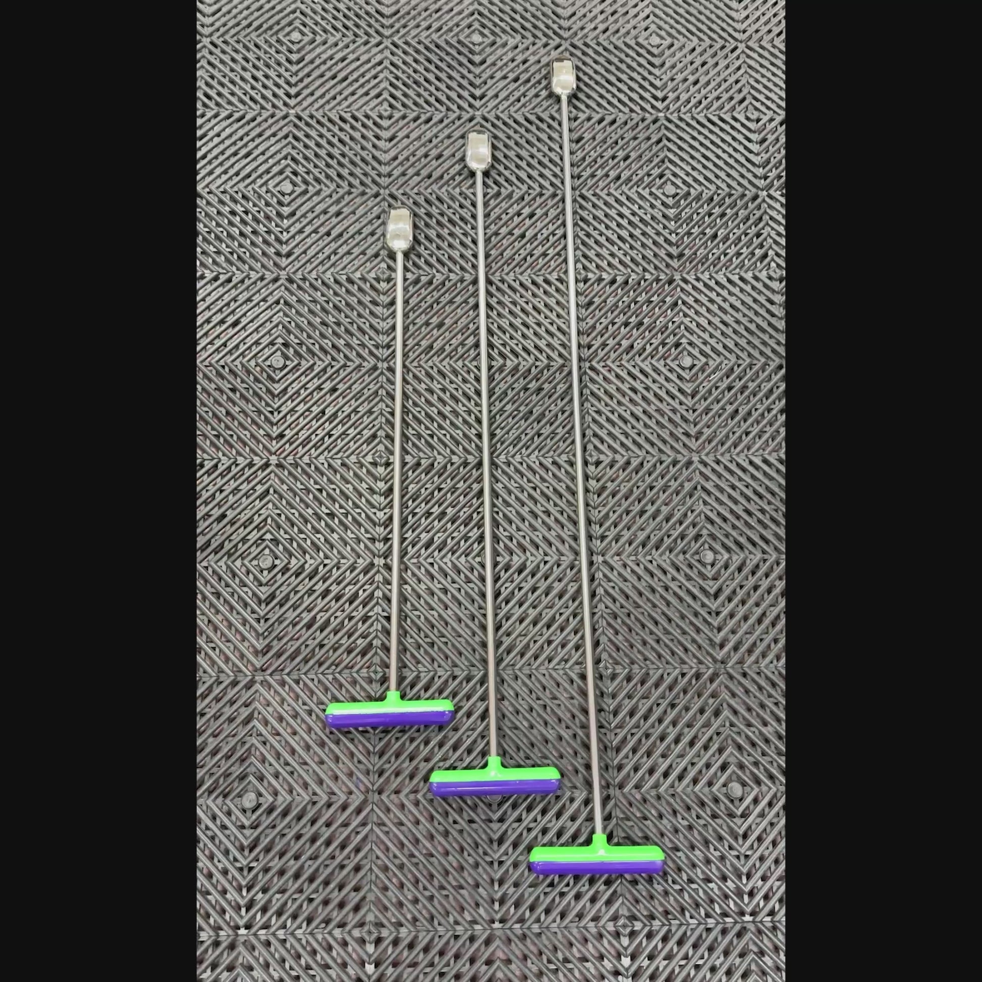 Lecce Edition 3-Piece Straight Vertical Wide Oval Head PDR Rod Set with T-Handles (10mm)