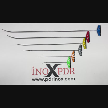 Complete 6-piece layout of the single bend PDR tool set