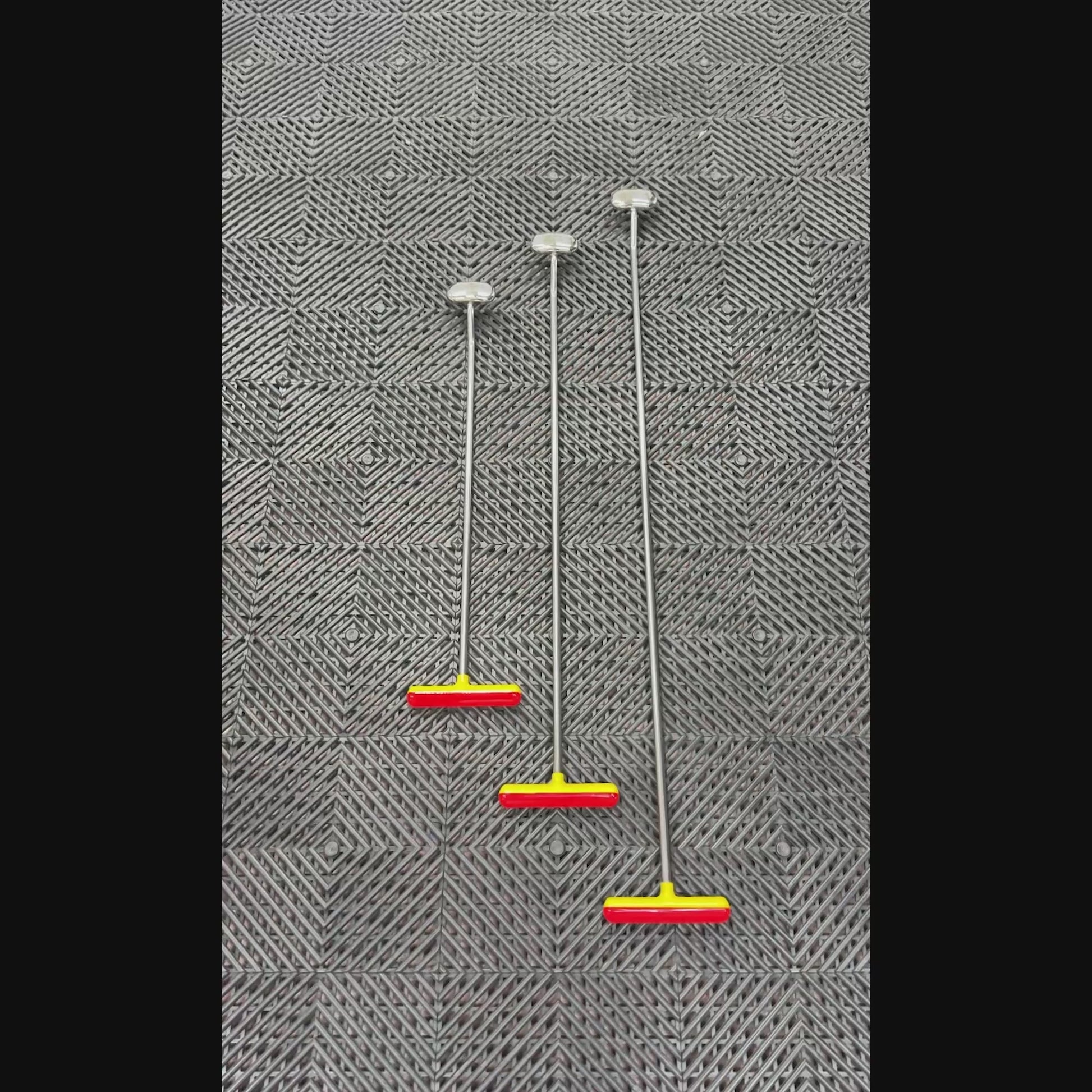 Modena Edition 3-Piece Double-Bend Wide Oval Head PDR Rod Set with T-Handles (10mm)