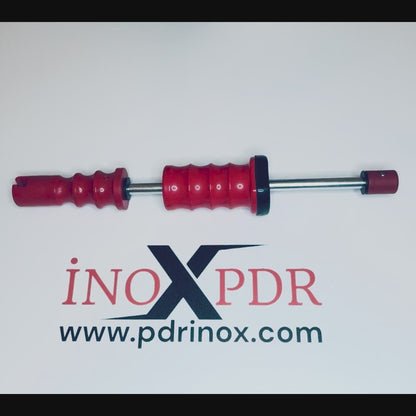 PDR INOX knockdown tool tapping down a high spot on a panel
