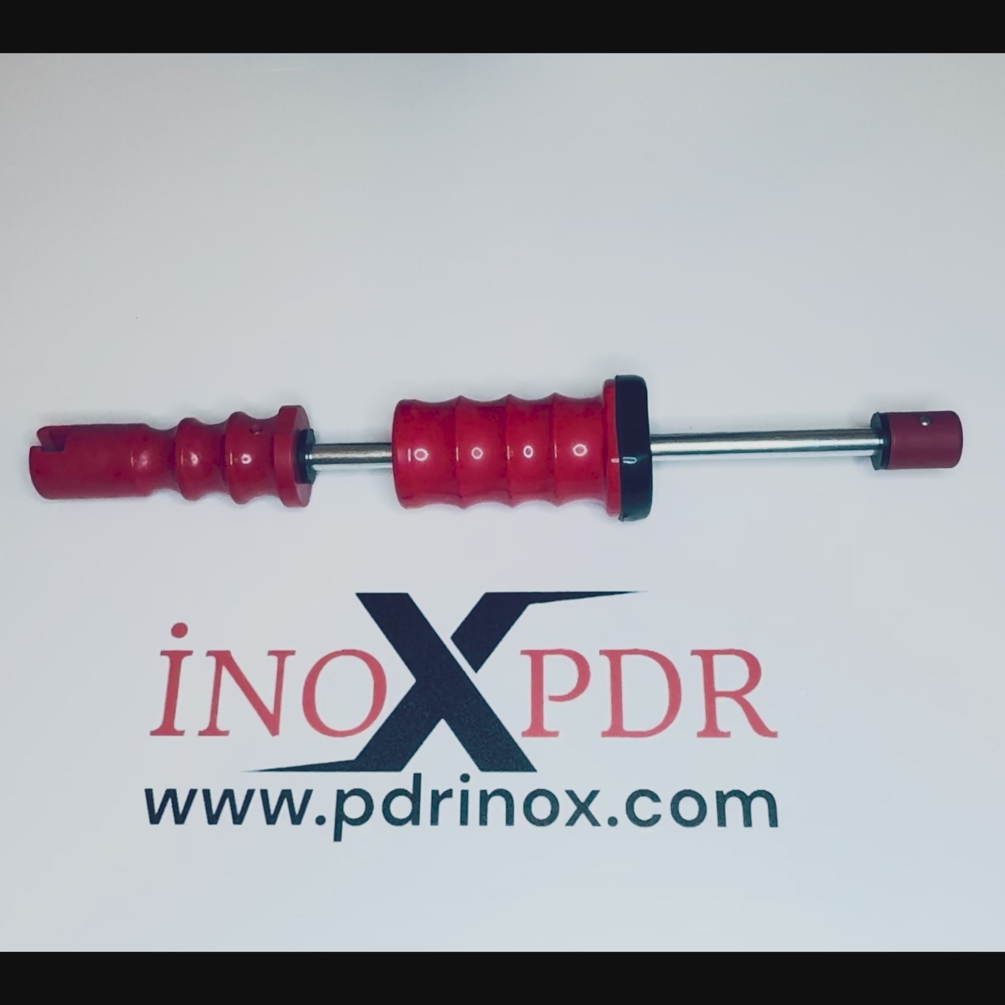 PDR INOX knockdown tool tapping down a high spot on a panel