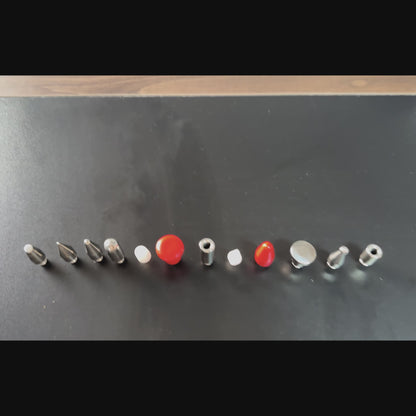 PDR INOX Conjunto de 12 Pontas Intercambiáveis de Aço Inoxidável