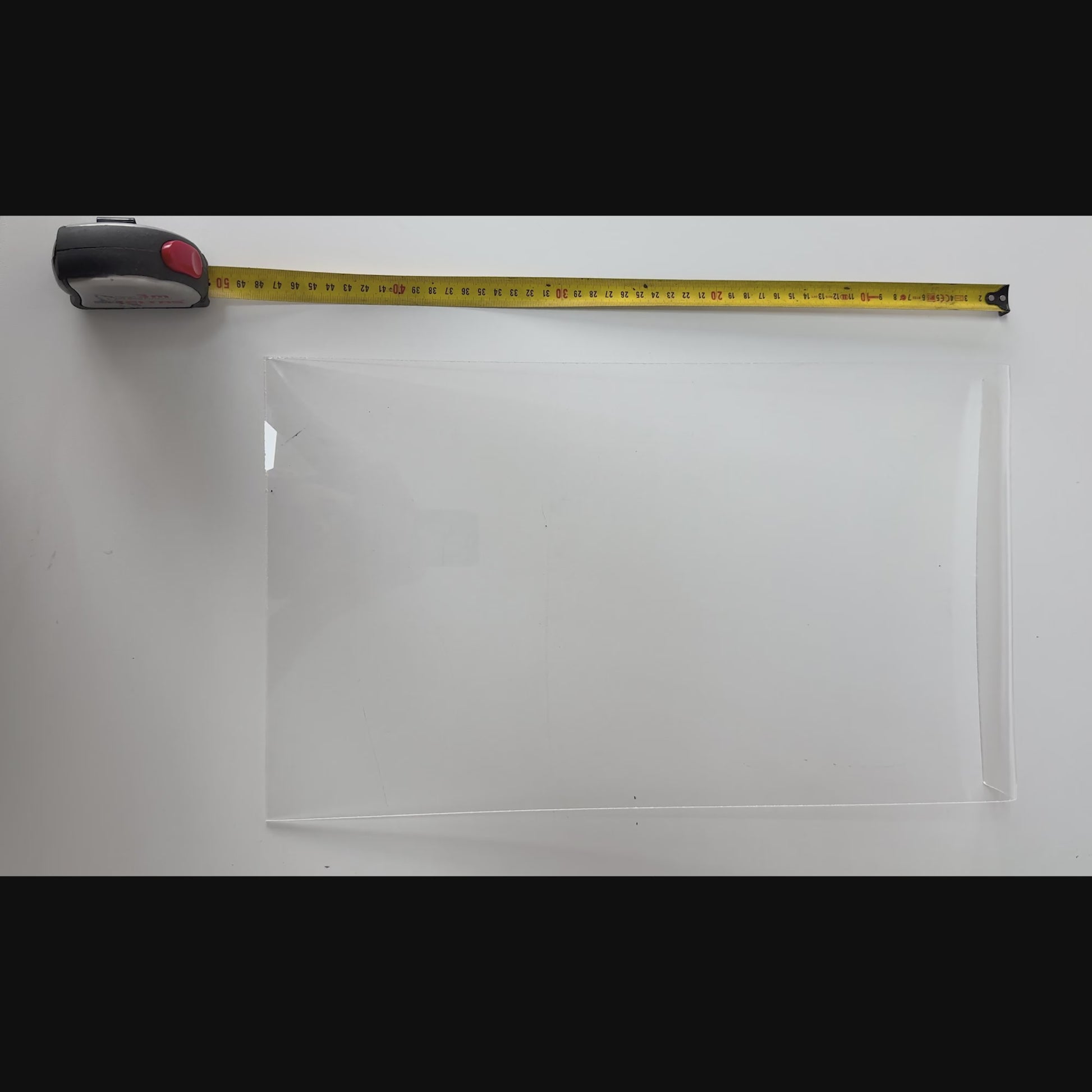 Clear polycarbonate window shield protecting auto glass from PDR tools