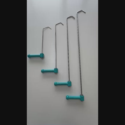 Ratchet handle providing adjustable leverage for Tartu rods