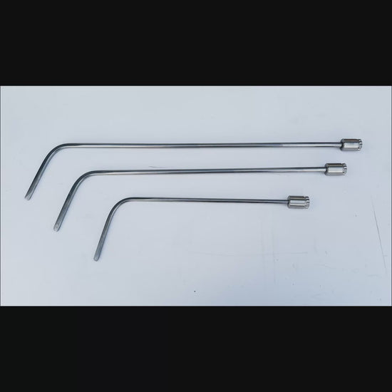 360 degree rotatable handles on the Berlin series PDR rods
