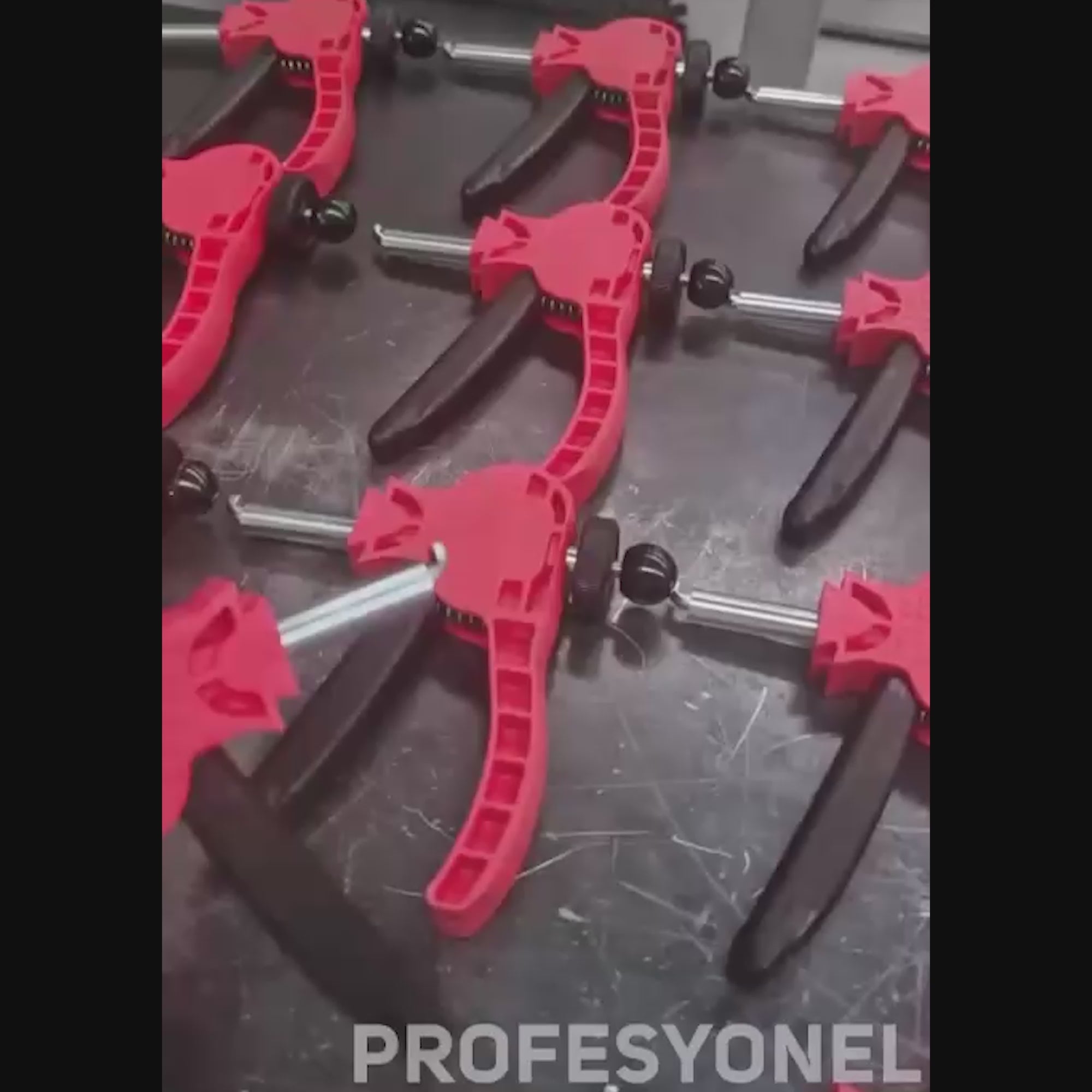 Close-up of the correction tool reshaping an automotive plug hole