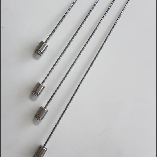 Complete 4-piece layout of the agile 5mm PDR rod collection