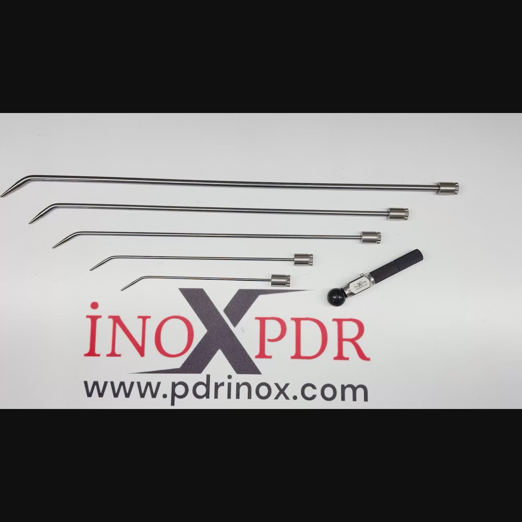 Complete 5-piece layout of the Balti series PDR tool set