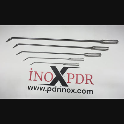 Full 5-piece layout of the pencil-sharp PDR rod set