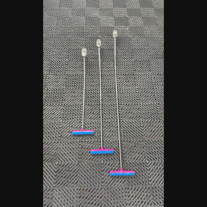 Salerno Edition 3-Piece 155° Curved Vertical Wide Oval Head PDR Rod Set with T-Handles (10mm)