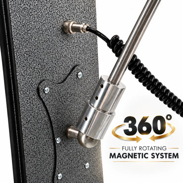360° magnet system head on the stand-mounted 9-LED PDR light