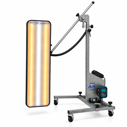 Panneau lumineux DSP 9 LED sur pied mobile à roulettes