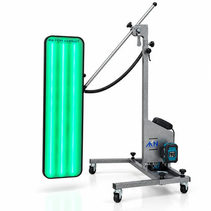 Lampe DSP 9 LED sur pied en mode lumière verte
